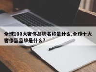 全球100大奢侈品牌名称是什么,全球十大奢侈品品牌是什么?