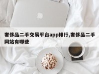 奢侈品二手交易平台app排行,奢侈品二手网站有哪些