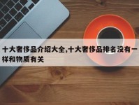 十大奢侈品介绍大全,十大奢侈品排名没有一样和物质有关