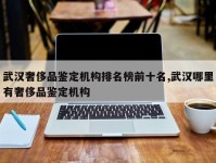 武汉奢侈品鉴定机构排名榜前十名,武汉哪里有奢侈品鉴定机构