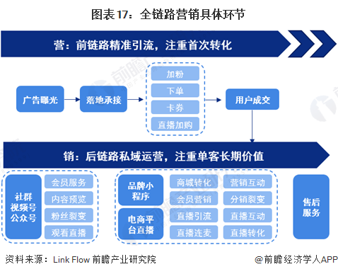 图表17:全链路营销具体环节